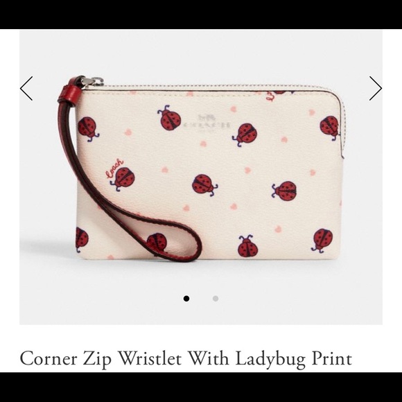 coach ladybug coin purse